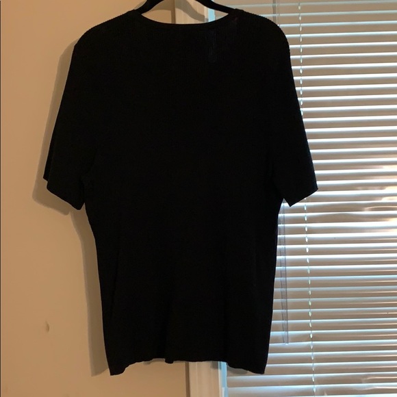Black short sleeve sweater sz 1x Jillian Jones - Picture 5 of 5